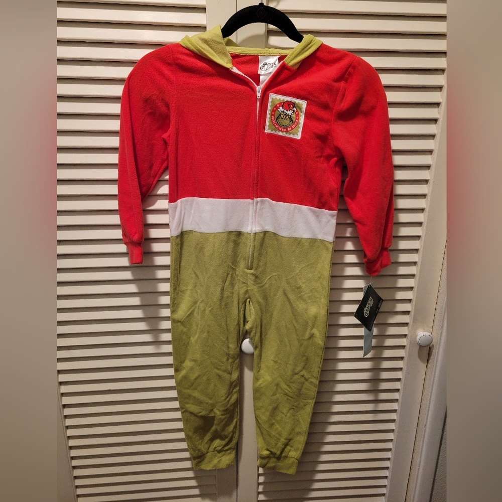Dr. Seuss Grinch One Piece Costume Pajamas